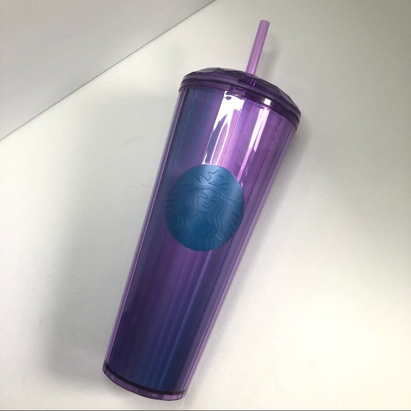 NEW Starbucks Summer RARE Purple Kaleidoscope Dome Cold Cup Tumbler Hard To Find - Picture 3 of 6